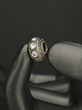 Pandora 925 Sterling Silver Blue CZ Spacer Charm – Missing Stone (Read)